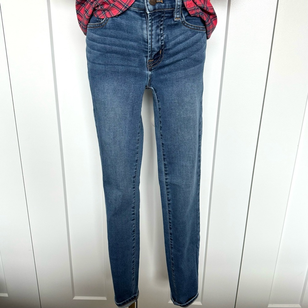 J.Crew Factory 8” rise skinny jeans in Astoria wash Size 25 Good used condition